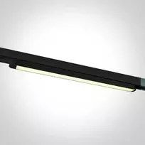 16W LED šviestuvas į 3 fazių bėgelius, juodas, 3000/4000/5000K, 65018T/B/V