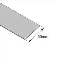 Bikuvalt LED juostos profilio montavimo plokštelė, 50mm pločio, 2m