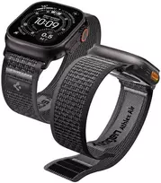 Spigen Athlex Air 2 aktyvus dirželis, juoda-pilka - Apple Watch 49 mm/46 mm/45 mm/44 mm