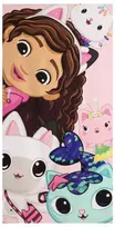 Gabby's Dollhouse Gabbys lėlių namelio mikropluošto paplūdimio rankšluostis