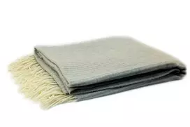 Pledas NOSTRA ANDORA, pilkos sp., 140 x 200 cm, 10% kašmyro, 90% merino vilnos, 245 g/m2