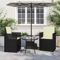Sėdynės ir nugaros pagalvėlės 2 pcs Kreminė 47 x 45 x 2 cm