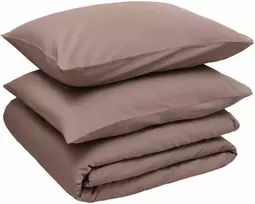 Patalynės komplektas Domoletti BED COV SET SOLID BROWN SATEEN 140X200