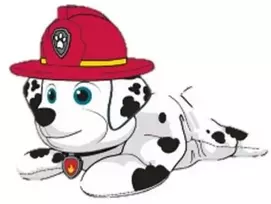 Spin Master Paw Patrol ginklo kepurė ir antkaklis pliušinis 20 cm - Marshall