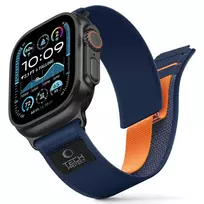Tech-Protect Elite Elite Apple Watch 8 / 9 / 10 / 11 / SE / Ultra (44 / 45 / 46 / 49 mm) TAMSIAI MĖLYNA/ORANŽINĖ