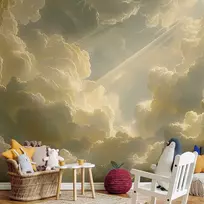 Artgeist Fototapetas - Enchanting Play of Colors Against a Backdrop of Clouds