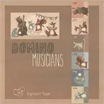 Egmont Klasikinis Bremeno muzikantų domino žaidimas vaikams nuo 3 metų, lavina dėmesį ir motoriką, spalvotas