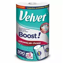 KITCHEN TOWELS VELVET BOOST 300SHEETS