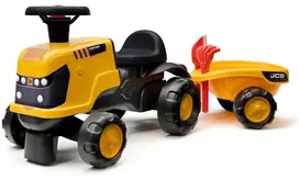 FALK JCB Fastrac Traktorius su Priekaba, Grėbliu ir kastuvu 1-3 metai