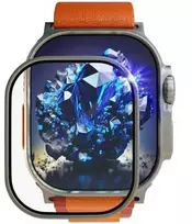 Fixed Fiksuotas safyrinis ekrano apsaugos dėklas „Apple Watch Ultra“ su plieniniu rėmeliu