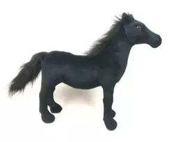 Dubi Pliušinis žaislas - juodas arklys, 55 cm