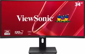 „ViewSonic VA3420C-2“ lenktas biuro monitorius, 87 cm (34 oz), itin plataus kampo QHD, 21:9, 3,5 ms, VA, 120 Hz, HDR10, USB-C, KVM