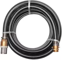 Siurbimo žarna su žalvarinėmis jungtimis, 3 m 25 mm, juoda