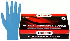 RADEX nitrilo vienkartinės pirštinės XL (100 vnt.)