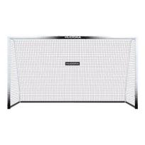 Hudora: Pro Tect Advanced metalinės futbolo vartai, 360 cm – balta-juoda