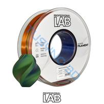 3D plastikas Prof. Lab PLA šilkas Tri-Colour Oranžinė-mėlyna-žalia 1.75mm/1kg