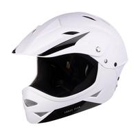 Vaikiškas šalmas FORCE DOWNHILL Junior // dydis S-M (54-58 cm) (balta)