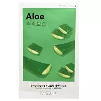 MISSHA Airy Fit Sheet Mask Aloe lakštinė veido kaukė su alavijais 19 g