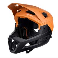 Downhill šalmas FORCE VENOM // dydis: S/M (55-58 cm) (oranžinė/juoda)