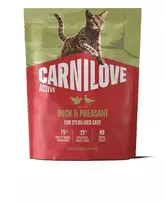 Carnilove Active Cat Duck - Pheasant Sterilised sausas maistas katėms : Pakuotė - 2 kg