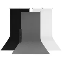 Fotografijos Fonas Rinkinys - Westcott X Drop 3 Pak Sweep Fonas 5' x 12' Balta/Juoda/Grey