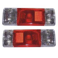 2 pieces Tail Lamp Rear Combination Lights Assembly Tail Lamp Brake Lights Lamp with 24v Bulbs Suitable for Tata truck