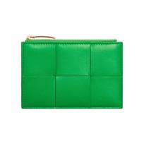 Bottega Veneta Intreccio pintas avikailio ir veršelio odos kortelių dėklas Unisex Aksesuarai Auksinis Papūgos Žalias 651393VCQC43722 Basic Set (Bag+Dust Bag) green