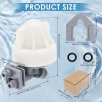 Water Softener Nozzle and Venturi Assembly 7187065 Replacement 7214969/7165704/7238450/WS15X10027 For Kenmore For Whirlpool