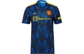 Adidas Manchester United futbolo marškinėliai vyriški mėlyni vidutinio dydžio GM4616 S
