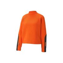 Puma X Central Saint Martins Collaboration Casual Crew Neck Loose Knit Sweatshirt Women sweatshirt Flame-Orange 598584-23 S