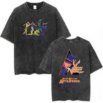Anime JoJos Bizarre Adventure Brando Diego Graphic T Shirt Men Cotton Clothing Oversized Tshirt Washed Tee Harajuku Tshirt S