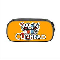 Cuphead Cartoon Pen Holder With Zipper Closure For Kids And Teens StyleA