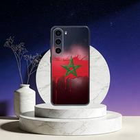 M-Morocco Flag Phone Case For Samsung Galaxy A73,A72,A71,A70,A53,A52,A51,Others Soft Black Cover Samsung a71 5g
