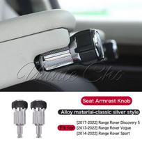 1 Pair Alloy Seat Armrest Box Knobs for Range Rover Vogue Sport 2013 to 2022 Interior Car Accessories for Land Rover Discovery 5 sidabras