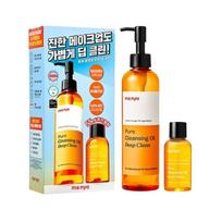 ma:nyo Pure Cleansing Oil Deep Clean 250ml + Bonus 55ml Set | Korean Cleansing Oil for Waterproof Makeup, Sunscreen & Pore Care 250ml + 55ml Set