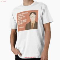 The Office Dwight Schrute If an Made in USA Mens T Shirt S to 5XL vintage Washed designer clothes Stretched Slightly fashion S įvairiaspalvis