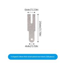 100Pcs For Spot Welding Machine Batteries Connection Sheets Polygonal Battery Nickel Sheet 18650 Lithium Battery Nickel Sheet