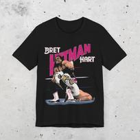 Bret Hitman Hart Wrestling T Shirt S įvairiaspalvis