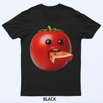 Niche Fruits Funny Tomato Meme Brainrot Surreal T-Shirt S įvairiaspalvis