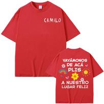 Singer Camilo La Tribu Tour 2025 Album T Shirt Unisex Women Fashion Trending Short Sleeve T Shirts Cotton Casual Oversized T-shirts S