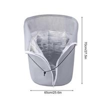 Plant Potted Antifreeze Protection Bag Plant Protection Cover Thermal Cover Plant Winter Protection Pot with Drawstring & Zipper pilka