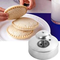 Hamburger Pie Sealer Mold Bread Round Stainless Steel DIY Sandwich Cutter BakingStainless Steel Sandwich Cutt… More