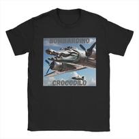 Bombardino Crocodilo Funny Meme Tee Shirt for Men Women Graphic Printed T Shirts  Cotton Clothing S įvairiaspalvis