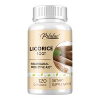 Licorice root capsules, 900 mg per serving, organic supplement, suitable for adults. 120*1