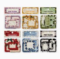 6packs/1lot Kawaii Scrapbook Stickers fluffy Junk Journal Gold Planner Stationery Planner Decorative