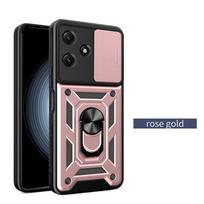 For Xiaomi Redmi 13 Case Redmi 13 4G Cover Redmi 13 5G Magnetic Ring Holder Armor Phone Case Slide Camera Protect Back Cover Redmi 13 4G