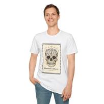Unisex Softstyle T-Shirt Skull Music Notes Musical Death S įvairiaspalvis