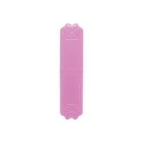 Self Cleaning Pet Hair Removal Comb Foldable Rust-Resistant Dog Grooming Comb Plastic Messy-Free Pet Flea Needle Comb rožinė