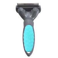 Pet Hair Remover Brush Medium Size Fur Cleaning Grooming Tool for Dogs Cats Shedding Deshedding Hair Removal Tool with Comfortable Handle One Size mėlyna