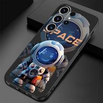 Luxury Space Astronaut Phone Case for Samsung Galaxy S24 Ultra S23 Ultra S22 Plus S21 5G S20 S21 FE S22 Ultra S24 Soft Funda for Galaxy S24